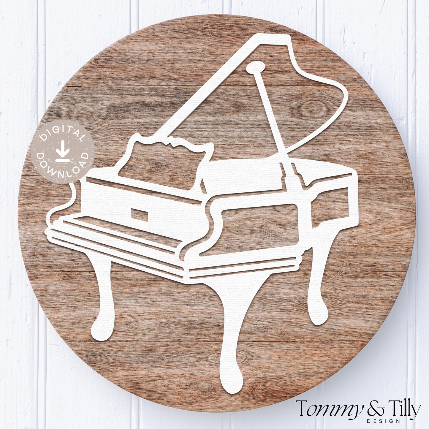 Piano SVG Papercut Template | Hobbies | HOB028