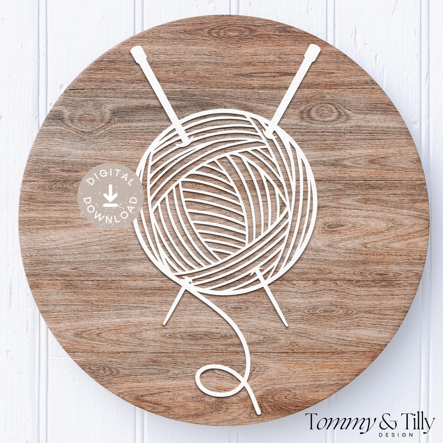 Ball of Wool SVG Papercut Template | Hobbies | HOB032